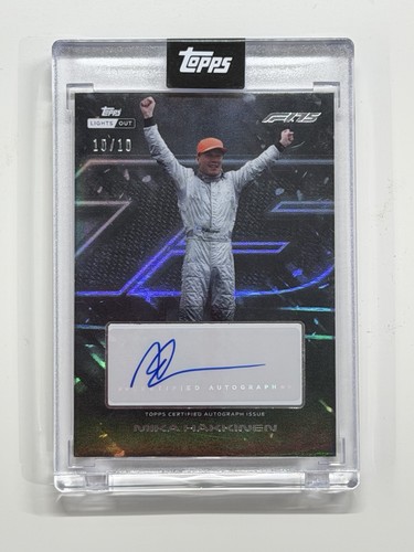 Topps lights out 2025 mika - f1,